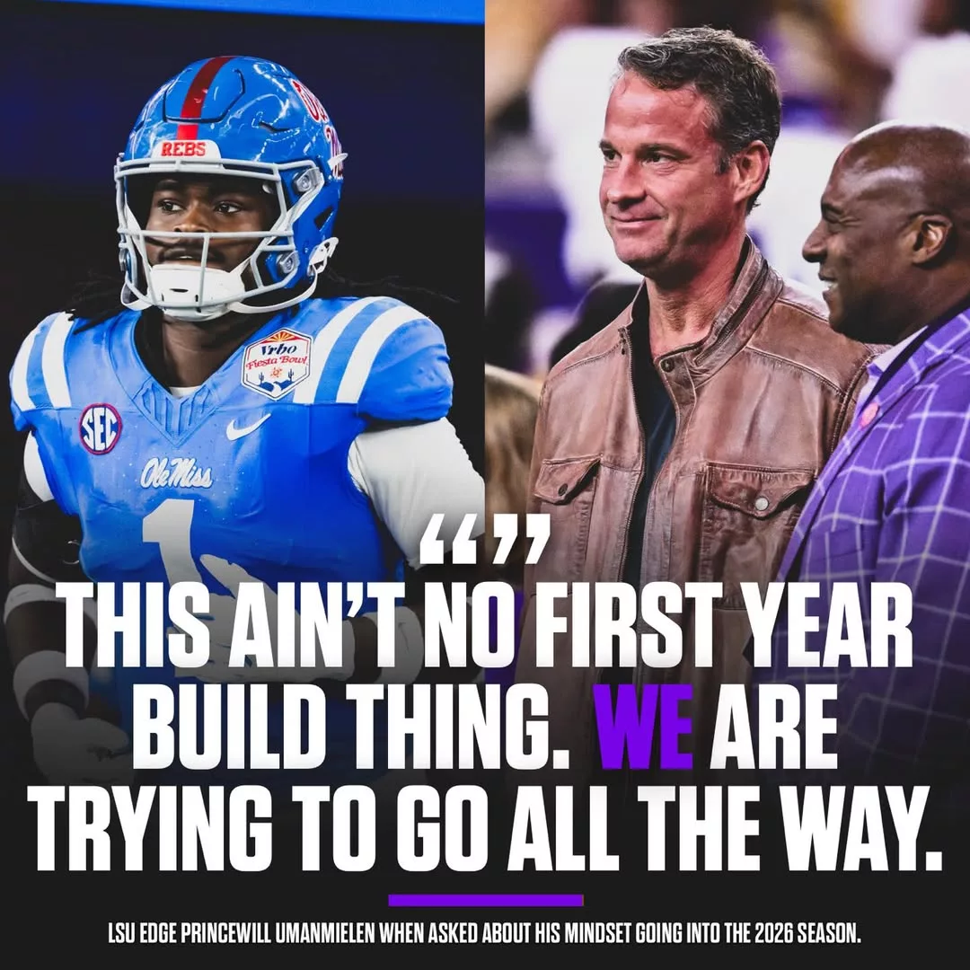 Cover Image for šØ āTHIS AINāT A REBUILDā: LSU EDGE Princewill Umanmielen Sends Powerful Message ā Championship or Nothing in Baton Rouge