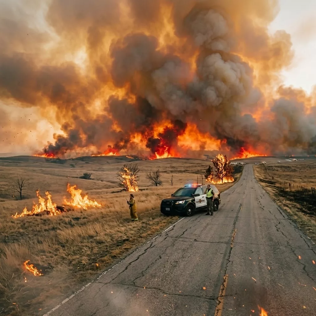Cover Image for 🚨 CATASTROPHIC INFERNO: Nebraska Engulfed in Historic Wildfire Disaster as Hundreds of Thousands of Acres Reduced to Ash