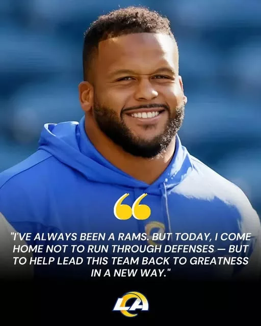 Cover Image for 🔥 BREAKING: A legendary return is shaking Los Angeles… but not the way anyone expected. Aaron Donald is back with the Rams—this time not in pads, but on the sidelines as a co-coach.  From dominating offenses to now shaping the next generation, his presence could change everything for this team. 🐏  Fans are stunned, players are fired up, and one question is already taking over: what does this mean for the Rams’ future? 👀  👉 The full story behind this shocking reunion—and Donald’s new role—will leave you speechless… details in the comments below.