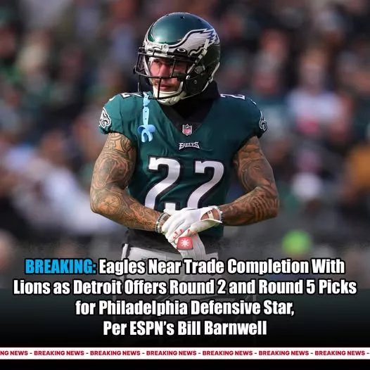 Cover Image for š¦
BREAKING: Trade Talks Heating Up Between Eagles and Lions š The Philadelphia Eagles are reportedly close to finalizing a major deal with the Detroit Lions, as Detroit is offering a second- and fifth-round pick for a key defensive star, per Bill Barnwell. This potential move could shake up both rosters in a big way, giving the Lions a huge boost on defense while the Eagles stack valuable draft capital. But the biggest question remainsāwho is the player at the center of this deal, and why are the Eagles willing to let him go? Fans are already speculating, and this could be one of the most surprising trades yet⦠š
