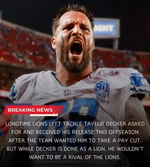 Cover Image for š³ Loyalty runs deep⦠and Taylor Decker just made that crystal clear. After years with the Detroit Lions, the veteran lineman reportedly admitted it would feel ādirtyā to ever suit up for division rivals like the Chicago Bears or Green Bay Packers. In a league where business usually comes first, that kind of raw honesty is rareāand itās got fans talking. Is this true loyalty, or just words in the heat of the moment? One thingās certain: the rivalry in the NFC North is still very real⦠and far from friendly. š