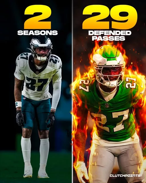 Cover Image for 🦅🔥 From rookie sensation to lockdown cornerstone, the Philadelphia Eagles have found their true anchor in the secondary.  Arriving at the NovaCare Complex with elite speed, he wasted no time proving his worth—playing a key role in a championship run during his very first season. By year two, he wasn’t just promising… he was dominant, shutting down receivers and not allowing a single touchdown all season.  Now, heading into 2026, he’s become the heart of a reloaded “no-fly zone,” earning the city’s respect with his quiet intensity and relentless work ethic.  👀👉 Who is this rising star, and how did he take over the league so fast?