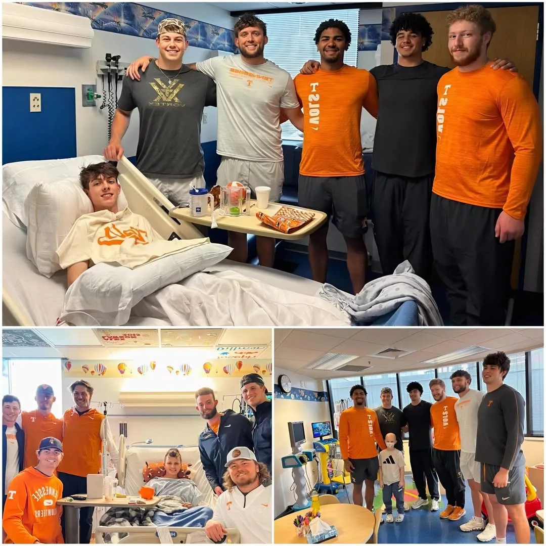 Cover Image for 💔 FINAL WISH FULFILLED: Tennessee Football Players Bring Hope to Dying Boy in Emotional Hospital Visit That Moved the Nation