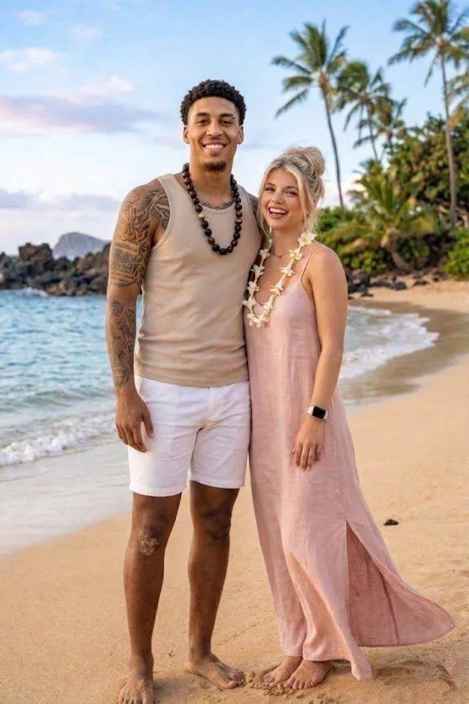 Cover Image for SURPRISE: Michigan Wolverines star Yaxel Lendeborg’s girlfriend treats the public’s eyes with a set of thong white bikini photos at the beach — oh my god, she’s so hot…