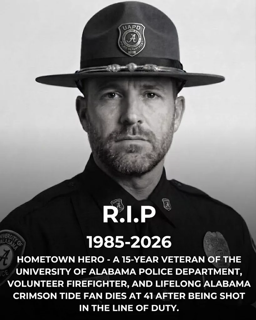 Cover Image for SAD NEWS: Alabama Crimson Tide Community Mourns Fallen Hero, 41, Remembered for Service, Courage, and Unshakable Devotion