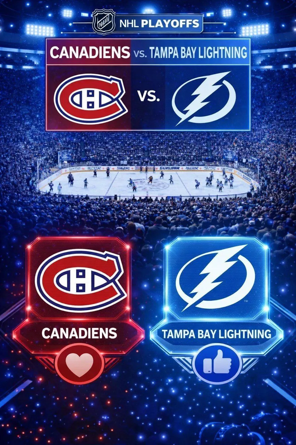 Cover Image for “CANCEL YOUR PLANS” NHL JUST DROPPED THE SCHEDULE BOMB ON THE MONTREAL CANADIENS & TAMPA BAY LIGHTNING Clear your calendar. This one is non-negotiable.