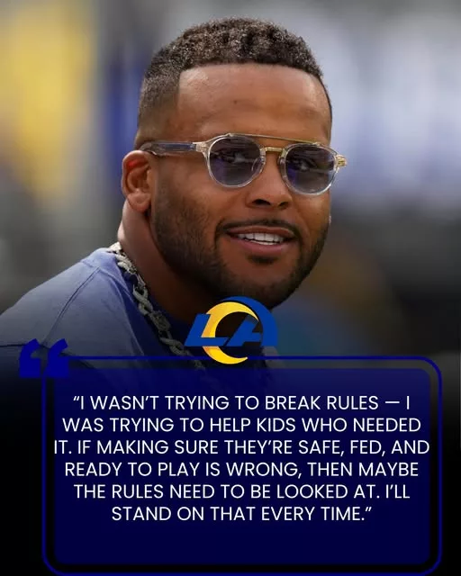 Cover Image for 🔥 CONTROVERSY: Aaron Donald, a legend of the Los Angeles Rams, is making headlines after being unexpectedly banned from coaching — right after helping local kids in a meaningful community activity.  The decision has outraged fans across Los Angeles, raising serious questions about the real reason behind it. How could such a positive act lead to a controversial punishment?  👉 The story behind this incident is starting to unfold… and it may surprise you with what really happened!