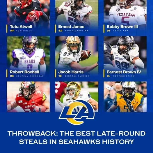 Cover Image for 🔥 HIDDEN GEMS: The Los Angeles Rams have a long history of turning late-round picks into stars — players who came in with little hype but ended up shaping the franchise in a big way.  From overlooked prospects to game-changing talents, these “steals” prove that greatness isn’t always found at the top of the draft. And now, with another draft approaching, fans are asking the big question…  👉 Will history repeat itself? The Rams might already have their next surprise star waiting to be discovered — and the answer could shock everyone.