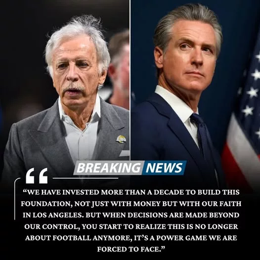 Cover Image for Just 12 hours after Stan Kroenke faced a record penalty from the National Football League, tensions surrounding the Los Angeles Rams escalated dramatically. Gavin Newsom shocked many by demanding that the team “sell cheap” its $120 million Woodland Hills practice facility under the label of a “state asset.”  The move immediately sparked outrage across the NFL community, raising serious questions about power, politics, and the Rams’ future in Los Angeles. Is this genuine pressure—or a strategic move behind the scenes? And what is really holding this team back? 👇