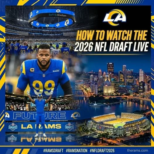 Cover Image for 🔥 WHERE WILL THEY LAND? THE WAIT IS ON 🔥 The Los Angeles Rams are heading into the 2026 NFL Draft with major questions—and potentially a franchise-shaping decision on the line. Every win, every loss has led to this moment… but where exactly will they pick? 👀 This isn’t just about draft position—it’s about opportunity. A chance to reload, to find the next star, or even to shock the league with a bold move. As the board takes shape and tension builds, one thing is certain: the Rams’ next pick could define their future. So where do they land… and who could be coming to LA?