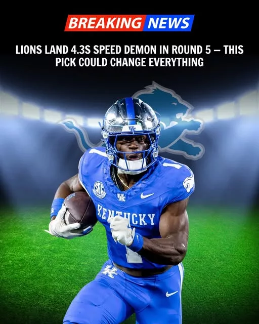 Cover Image for 🚨 STEAL ALERT: The Detroit Lions may have just stolen the draft by landing a 4.3-speed demon in Round 5! What looks like a low-profile pick could end up changing everything. With explosive speed, big-play ability, and game-breaking potential in open space, this could be the hidden weapon Detroit has been quietly waiting for. If developed the right way, this player could become a nightmare for defenses across the league. But is this a true diamond in the rough… or a risky gamble? The answer might surprise everyone! 👀