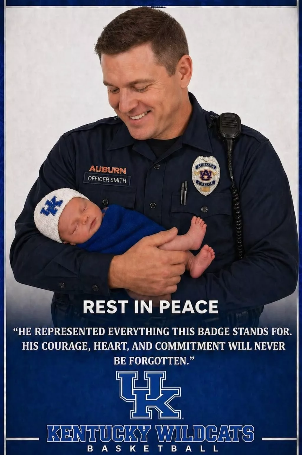 Cover Image for R.E.S.T IN P.E.A.C.E: Kentucky Wildcats basketball police officer David Rodriguez, a familiar face at Rupp Arena for many years, has tragically passed away after a devastating crash.