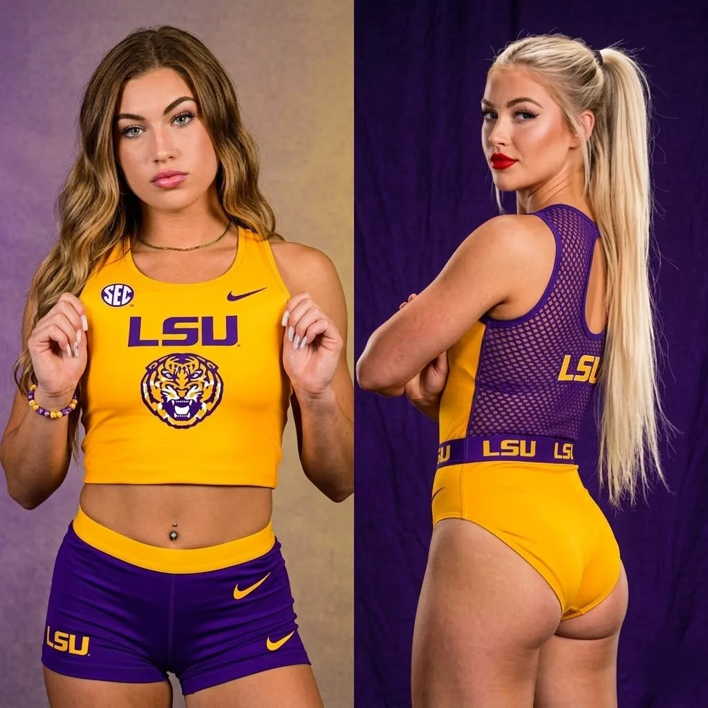 Cover Image for LSU Tiger team members have shocked social media after posting a bold “fully revealing” photoshoot that has already reached 7 million views on X.