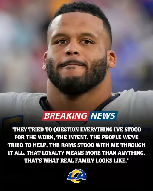 Cover Image for 🚨 BREAKING: The Los Angeles Rams and legend Aaron Donald have won a defamation battle, protecting the legacy of the iconic No. 99! After a long legal dispute, the final ruling reinforces the reputation and legacy Donald built throughout his career. This isn’t just a legal victory—it’s a powerful statement that the honor of one of the greatest players in NFL history will not be compromised. But what has fans even more intrigued are the behind-the-scenes details now starting to emerge… and they could be more revealing than anyone expected! 👀