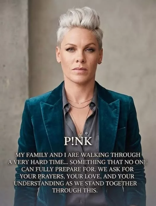 Cover Image for 💔😢 It was a heartbreaking moment: The community fell silent as P!nk and her family shared very sad news that left many in tears and deep shock…
