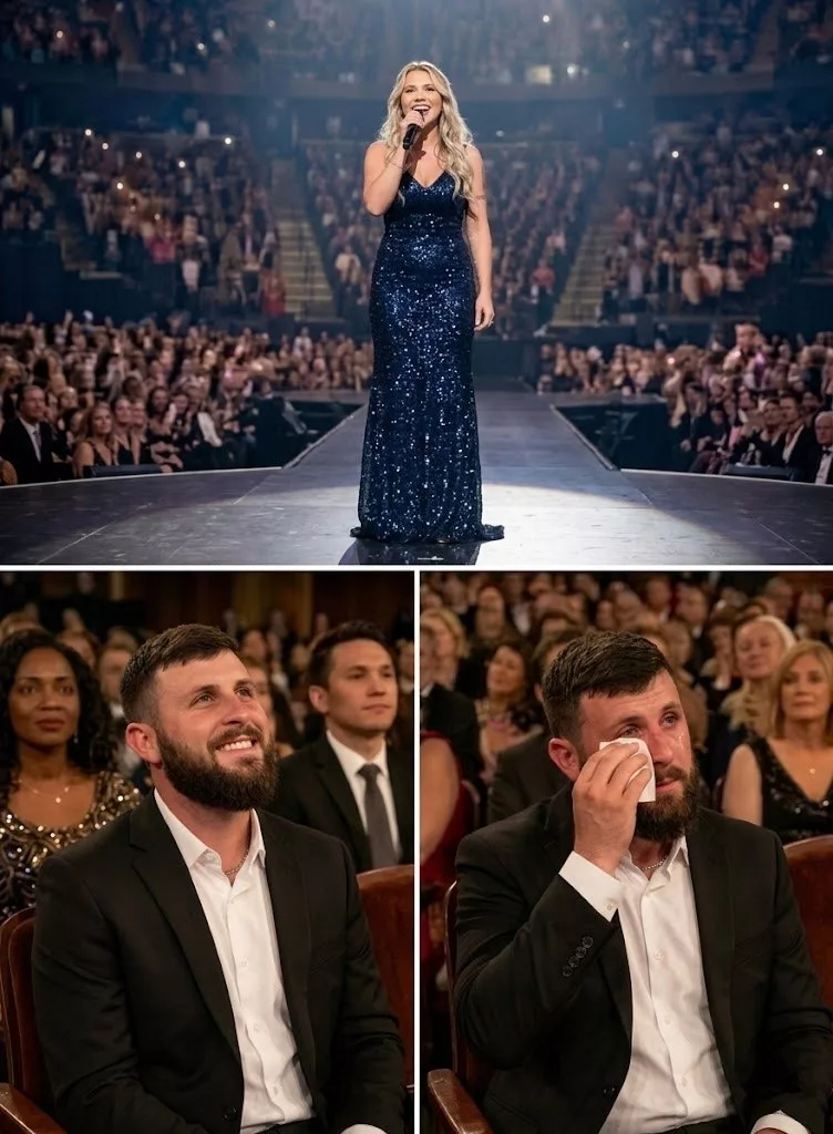 Cover Image for 🎤 AN UNFORGETTABLE MOMENT Last night, Hannah Harper — alongside her husband, Devon Mendenhall — stepped onto the stage to present a very special birthday gift for him