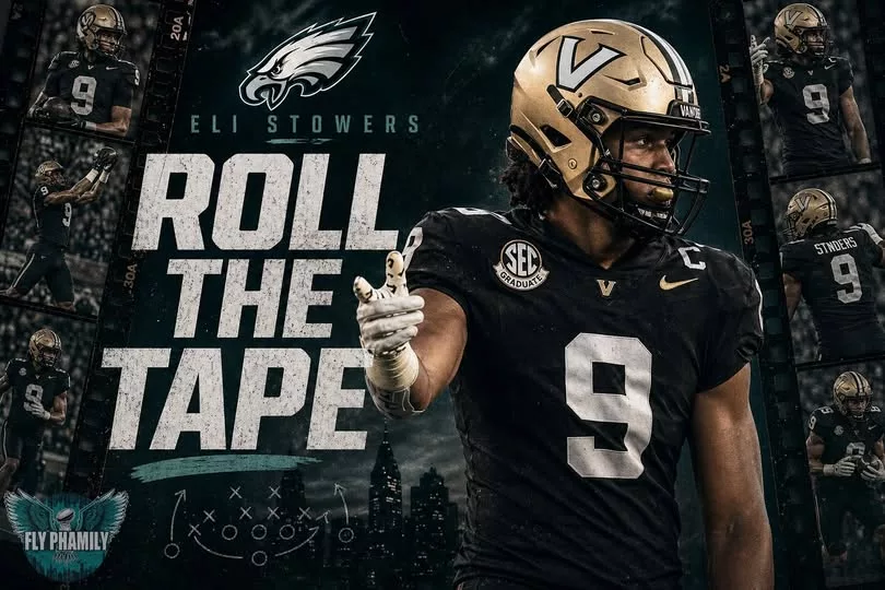 Cover Image for 🦅🔥 ROOKIE SPOTLIGHT: Continuing to get familiar with the newest additions to the Philadelphia Eagles—next up is Eli Stowers 👀 The athletic tight end brings versatility, toughness, and serious upside to this draft class. He can contribute as a blocker while also creating mismatches in the passing game—making him a very intriguing piece in Philly’s offense. Don’t miss the highlights and start learning the name now… he could be a surprise impact player sooner than expected! 👀 Next up: Markel Bell 🔥
