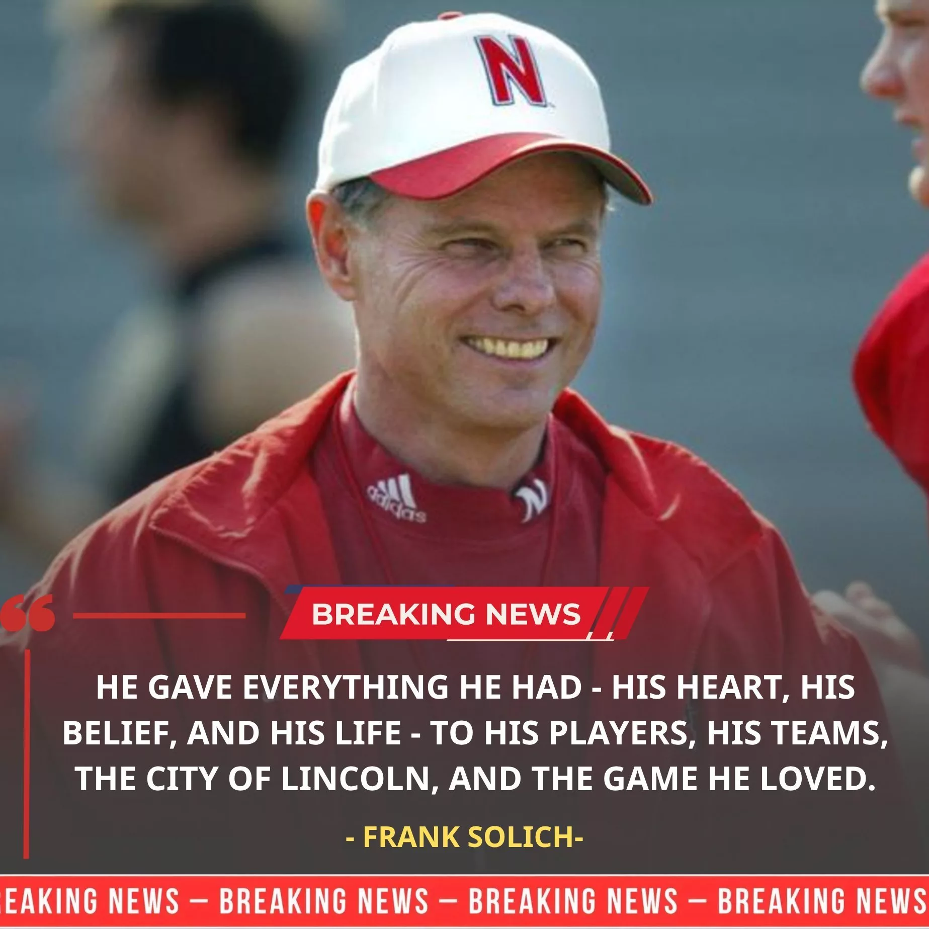 Cover Image for 💔 EMOTIONAL UPDATE IN LINCOLN: Frank Solich Surrounded by Family as College Football Community Holds Its Breath