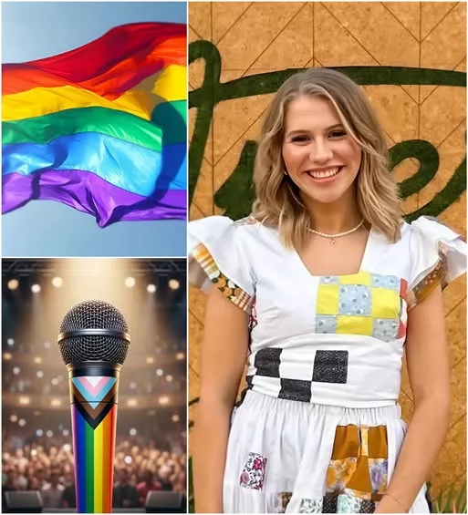 Cover Image for 🚨 OFFICIAL: American Idol contestant Hannah Harper has confirmed that she will not use a microphone featuring the LGBT rainbow symbol in the next round.