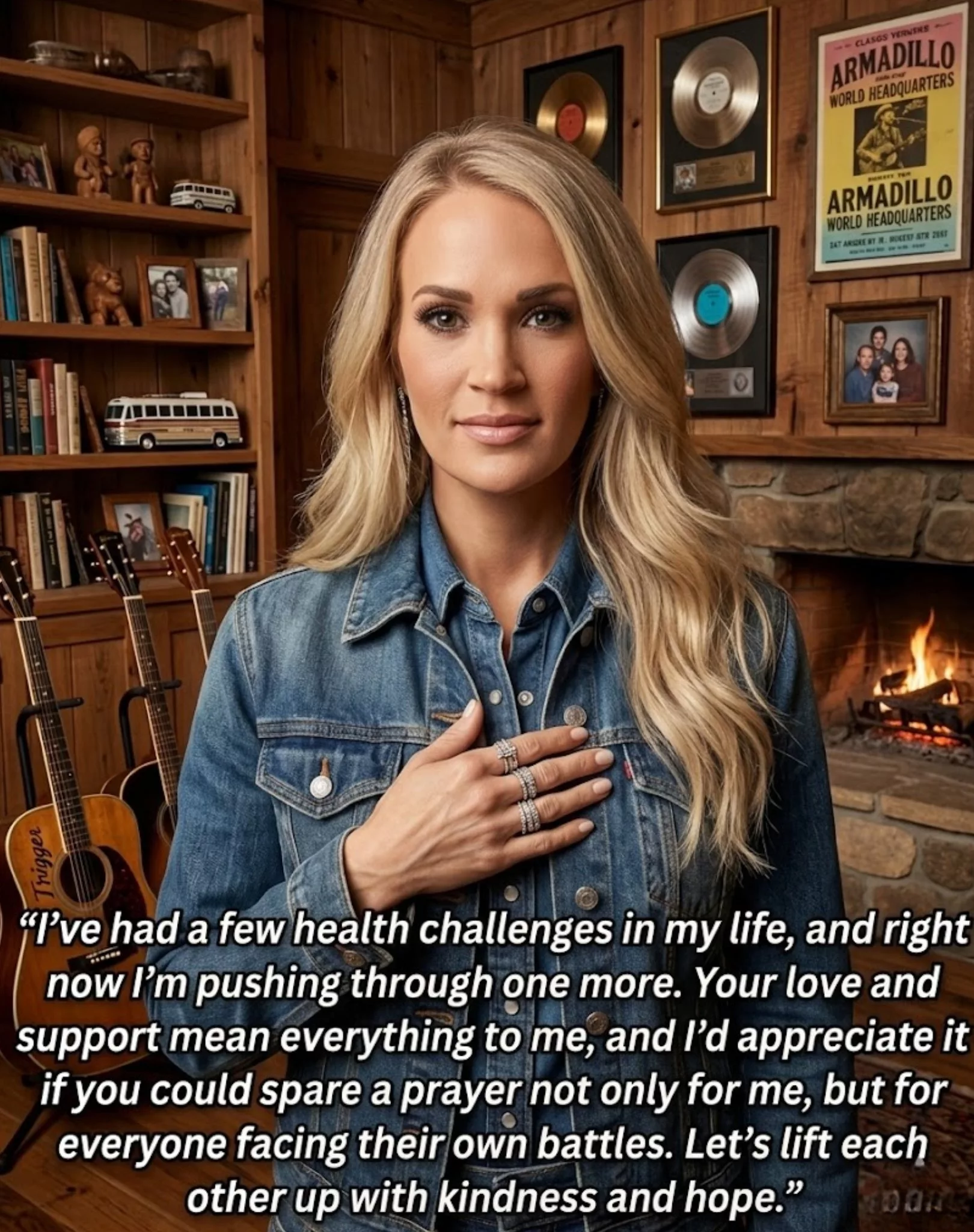 Cover Image for A POSITIVE UPDATE FROM Carrie Underwood — Following a recent period of rest and taking things at her own pace, Carrie Underwood