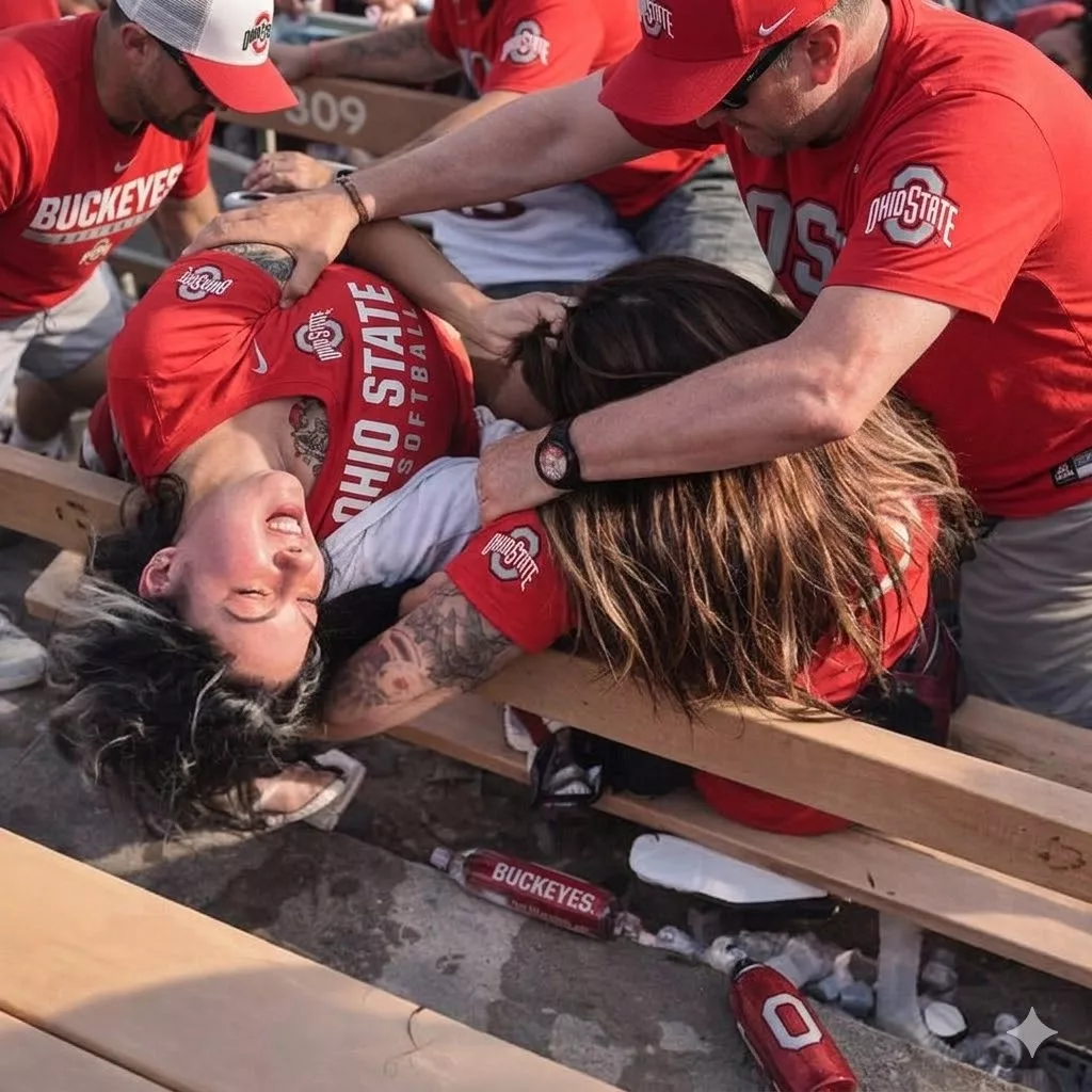 Cover Image for Two Female Ohio State Buckeyes Men’s Basketball Fans Throw Wild Haymakers in One of the Craziest Fights You’ll See [VIDEO]