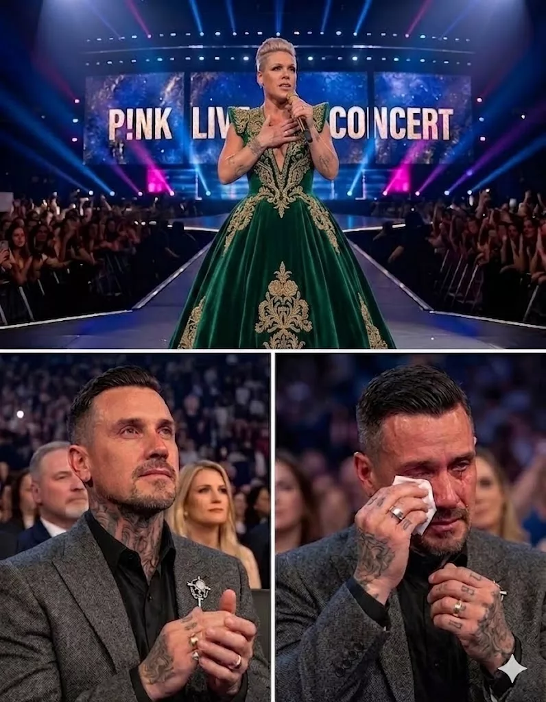 Cover Image for AN UNFORGETTABLE MOMENT. Last night, P!nk — devoted wife and biggest supporter of Carey Hart