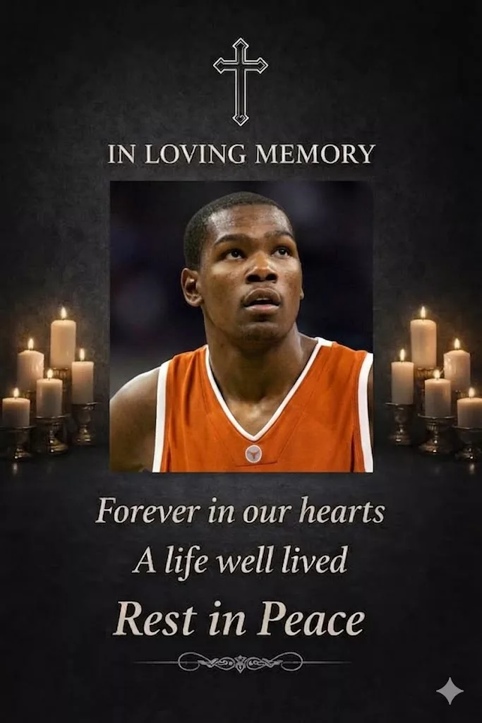 Cover Image for 💔 Tragic Loss: The Entire Family Mourns as They Announce the Passing of Texas Longhorns Legend Kevin Durant, Who Passed Away at the Age of 37
