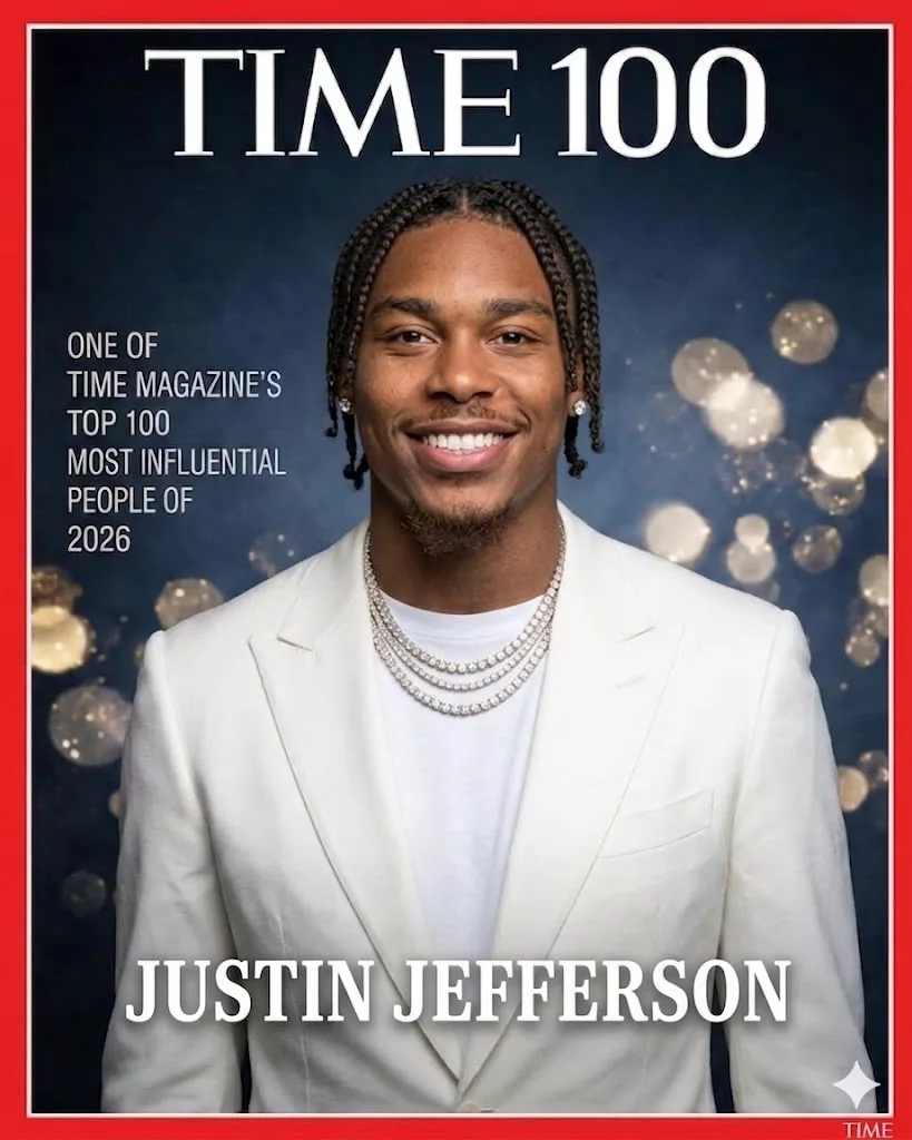 Cover Image for 🎉 CONGRATULATIONS: Justin Jefferson Named One of TIME’s 100 Most Influential People