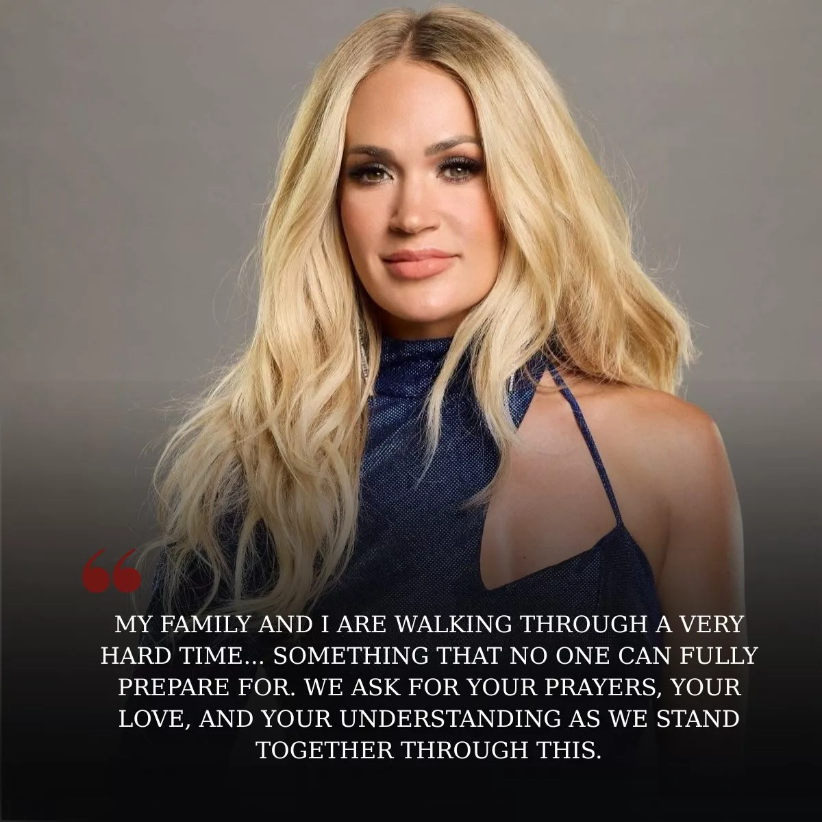 Cover Image for 💔😢 It was a heartbreaking moment: The community fell silent as Carrie Underwood and her family shared very sad news that left many in tears and deep shock…