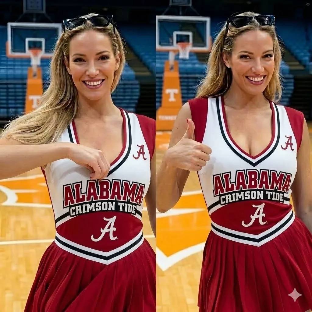 Cover Image for 🚨 CONTROVERSY ERUPTS: Alabama Crimson Tide football Faces Backlash Over Viral Cheerleader Photos