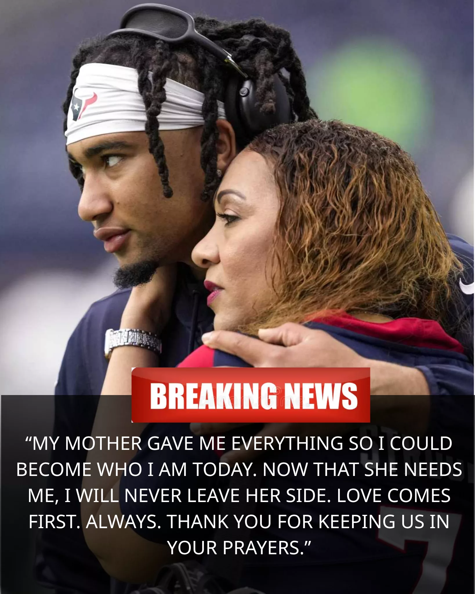 Cover Image for š A Moment of Pure Emotion: C.J. Stroud Opens His Heart About His Mother