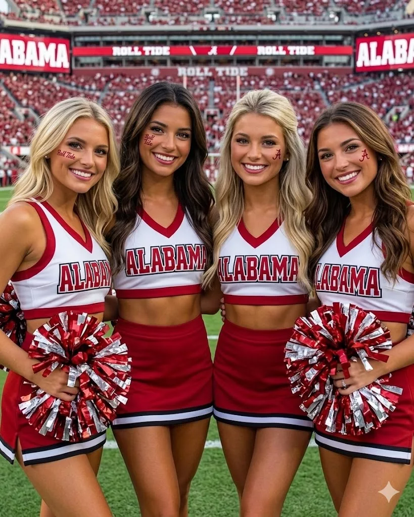 Cover Image for 🚨 HOT NEWS: Alabama Crimson Tide CHEERLEADERS GO VIRAL WITH BOLD BEACH PHOTO ALBUM AHEAD OF NEW SEASON