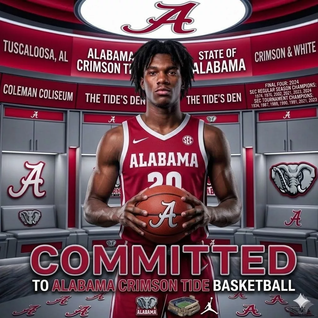 Cover Image for Breaking News: Nation’s No. 1 Star Player Shocks College Basketball World with Commitment to Alabama Crimson Tide