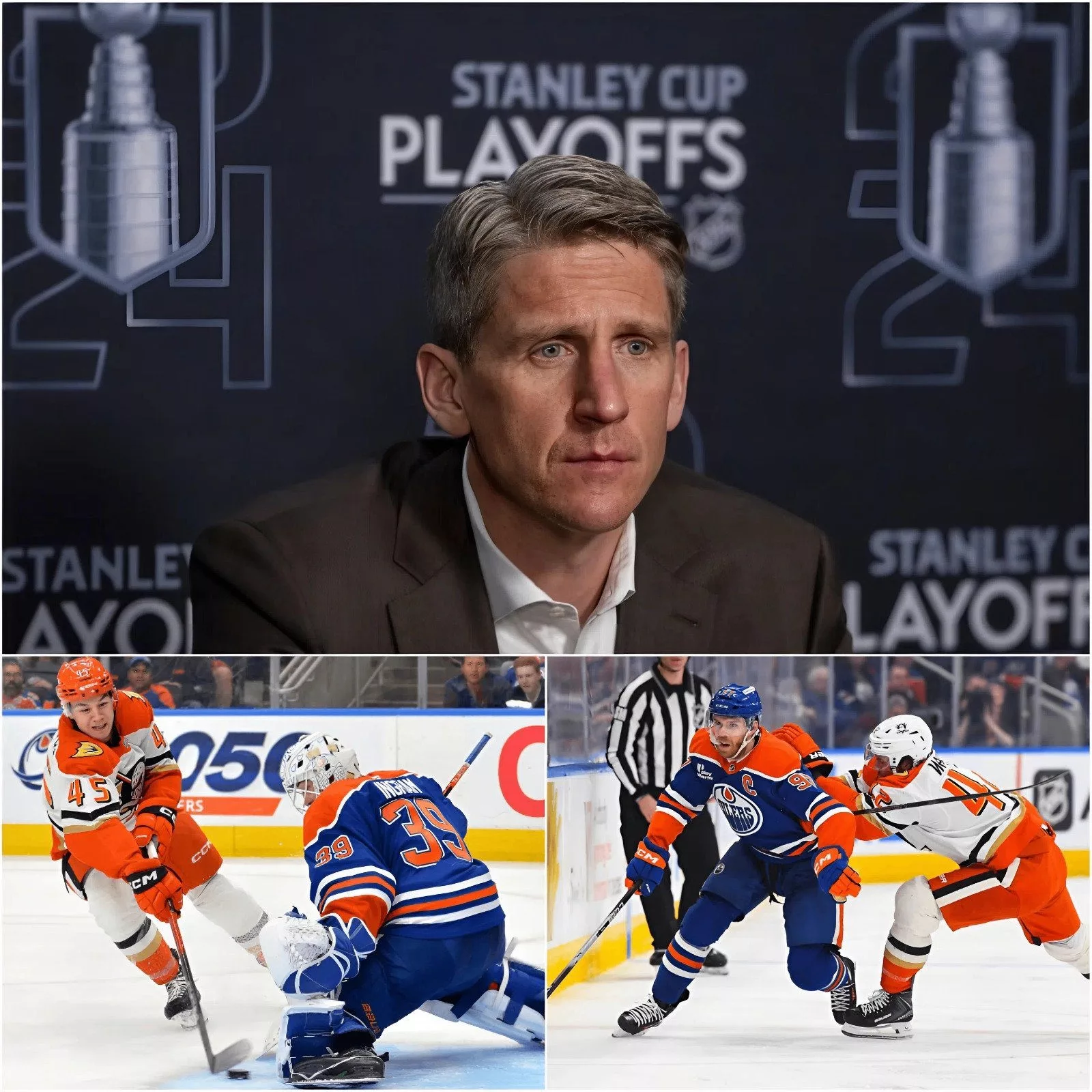 Cover Image for “Let me be clear—I’ve coached this game for a long time, and I thought I’d seen it all. But what happened out there tonight? That wasn’t just another NHL game—it was pure chaos dressed up as competition.”