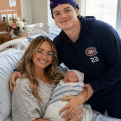 🚨 BREAKING NEWS: Cole Caufield of the Montreal Canadiens and his girlfriend Abby Brien drop a heartwarming surprise — welcoming a baby boy, and his name is taking the internet by storm