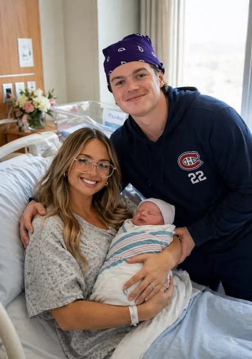 Cover Image for 🚨 BREAKING NEWS: Cole Caufield of the Montreal Canadiens and his girlfriend Abby Brien drop a heartwarming surprise — welcoming a baby boy, and his name is taking the internet by storm