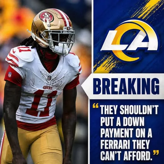 Cover Image for 🚨 Tensions are rising in the NFC West! A star from the San Francisco 49ers has reportedly turned down a move to the Los Angeles Rams — all because he refused to take a pay cut 👀  A deal that once seemed close to done suddenly fell apart at the last moment, raising serious questions about the strategy and behind-the-scenes dynamics.  Was this the right call to protect his value… or a missed chance at a championship run? And how will the Rams respond after this setback?  👉 Don’t miss the full story — the real details are shaking up the league!