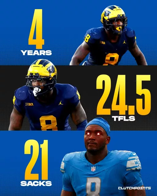 Cover Image for 🦁 The Detroit Lions didn’t hesitate — and fans are LOVING it 👀 GM Brad Holmes traded up to land Derrick Moore, one of the most consistent edge rushers in Big Ten history. 21 sacks. 24.5 TFL. Pure power, technique, and a relentless motor — the exact DNA Detroit has been building. Even better? Reuniting him with his college roots brings that “Michigan identity” straight to the NFL level. 👉 Is this the move that finally unlocks an elite pass rush in Detroit? This story is just getting started.