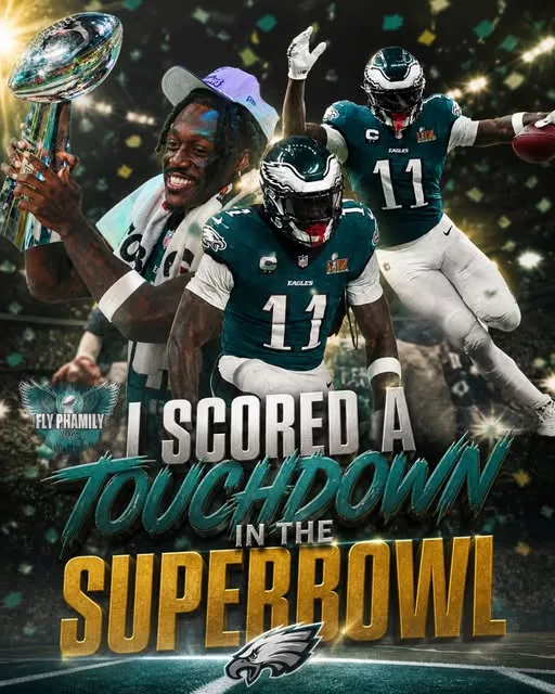Cover Image for 🦅 “I scored a touchdown in the Super Bowl… and the play wasn’t even right?!” 👀 A.J. Brown is keeping it real about his moment in Super Bowl LVIII — revealing the playcall actually broke down… and STILL ended in six 😳 Sometimes it’s not about the design — it’s about playmakers making plays. 👉 From chaos to clutch… the full story behind that touchdown is even crazier than you think.
