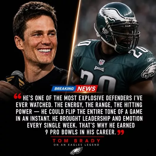 Cover Image for 🚨 LEGENDS RECOGNIZE LEGENDS 🚨 On live TV, Tom Brady stunned fans when he named an Philadelphia Eagles icon as the absolute best he’s ever seen at one specific skill. 👀 Coming from the greatest of all time, that alone turned heads across the league. But what happened next? Even more powerful. The 9-time Pro Bowler didn’t celebrate, didn’t boast — instead, he responded with just seven simple words… and instantly earned even more respect from fans everywhere. 💚 Eagles Nation is loving it. NFL players are noticing it. 👉 The identity of the legend — and his humble response — will leave you speechless…