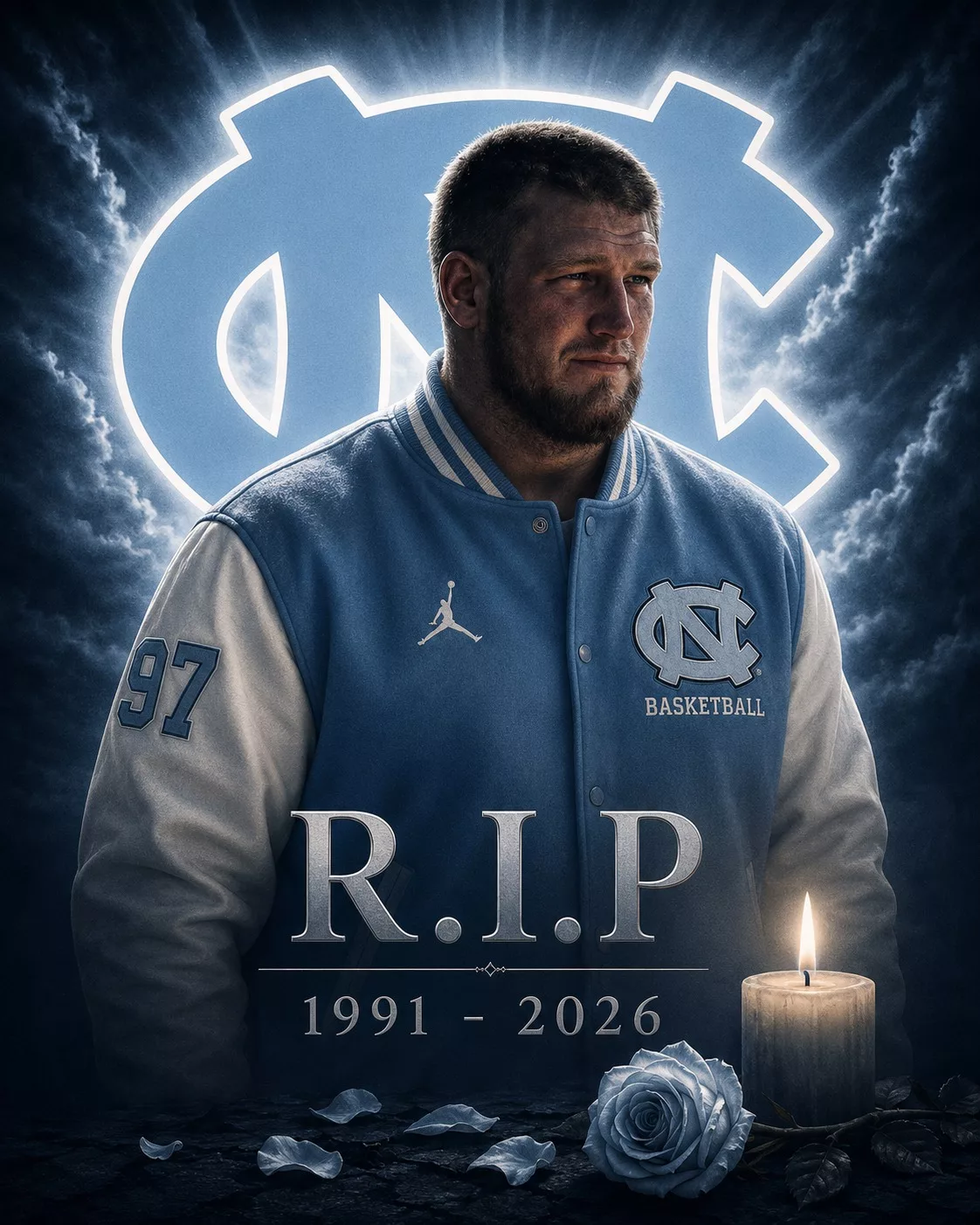 Cover Image for 🚨 SAD NEWS: A staff member of the North Carolina Tar Heels has died at the age of 35 after being shot while trying to break up a bar fight. He leaves behind his newlywed wife and a 3-year-old child.