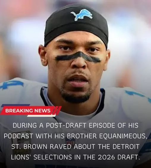 Cover Image for 🦁 When Amon-Ra St. Brown speaks… Detroit listens 👀 The Detroit Lions star just shared his REAL thoughts on the 2026 draft class — and let’s just say, he didn’t hold back 😳 Confidence. Expectations. And a clear message to the rookies. 👉 What he said might tell you everything about where this team is heading next…