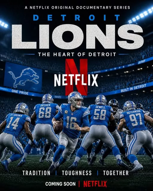 Cover Image for 🔥 BIG spotlight on Detroit! 👀 Netflix is reportedly dropping an exclusive series on the Detroit Lions — diving deep into their rise, struggles, and what’s next 😳 From rebuild to contender, this story has EVERYTHING. 👉 Behind-the-scenes access, real emotions, and the future of one of the NFL’s most talked-about teams… this is something fans won’t want to miss.