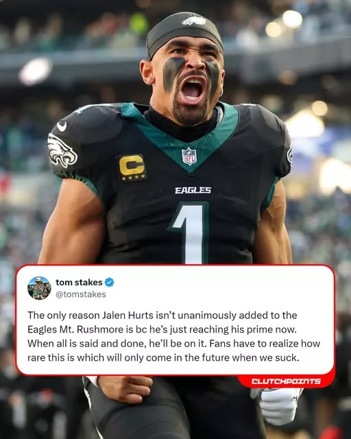 Cover Image for 🦅 JALEN HURTS MAY ONLY BE GETTING STARTED 🦅  Jalen Hurts has already built a résumé most quarterbacks dream about — a Super Bowl MVP, record-breaking rushing numbers, and the respect of an entire city. 💪  But inside the Philadelphia Eagles organization, there’s growing belief that his BEST football is still ahead of him. 👀  As Hurts continues evolving as a passer, leader, and playmaker, many around the league think Philadelphia could remain a serious contender for years to come.  The scary part for the rest of the NFL? He’s still improving.  👉 Why coaches and teammates believe Hurts is entering a whole new level will have Eagles fans fired up…
