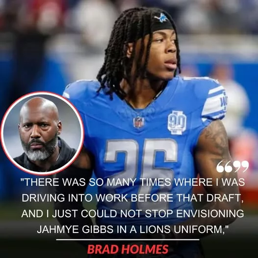 Cover Image for 🦁 BRAD HOLMES JUST REVEALED THE MOMENT HE KNEW Jahmyr Gibbs WAS SPECIAL 🦁  When the Detroit Lions drafted Gibbs, some fans questioned the pick. Now? Almost nobody is doubting him anymore. 😳🔥  Lions GM Brad Holmes recently opened up about the exact moment he realized Gibbs had officially “arrived” — and according to him, it wasn’t just about stats or touchdowns. 👀  It was something deeper. Something that showed Detroit they weren’t just looking at a talented running back… but a true game-changing weapon.  From explosive speed to impossible cuts, Gibbs has become one of the most dangerous players in football — and Holmes apparently saw it before everyone else did.  👉 The moment that convinced Detroit’s front office they had found a superstar is giving Lions fans chills…