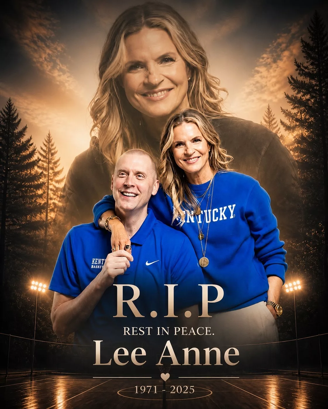 Cover Image for SHOCKING LOSS ROCKS BASKETBALL: Lee Anne, wife of Coach Mark Pope, has died at just 45.