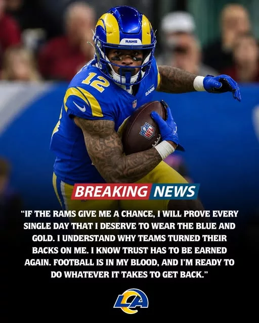 Cover Image for 🚨UNDRAFTED… BUT NOT UNWANTED? 👀  After reportedly falling completely out of the NFL Draft because of discipline concerns, one “phenomenal talent” is now begging the Los Angeles Rams for a second chance 😳  The controversial playmaker put up an unbelievable 2,419 yards and 42 total TDs in college — numbers many scouts believed were first-round caliber before off-field questions changed everything 🔥  Now, in an emotional public message, the young star reportedly promised he would even play for “zero pay” if he ever repeated the mistakes that hurt his draft stock.  Fans are already split: Is this a dangerous risk… or the perfect Sean McVay redemption story waiting to happen?  👇 Full story on the talented prospect desperate for a Rams opportunity and why some insiders believe Los Angeles could actually take the chance.