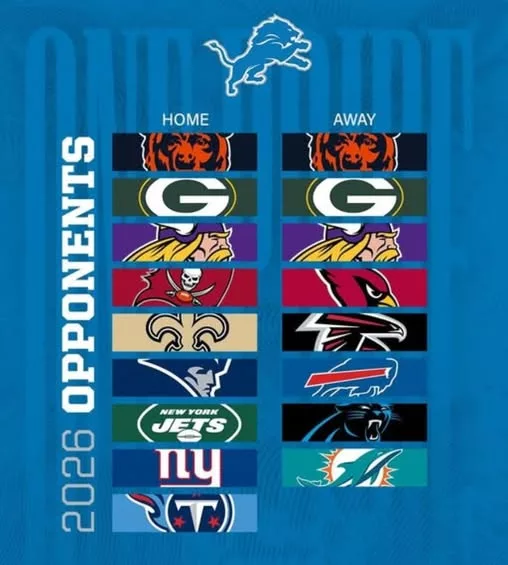 Cover Image for 🦁🚨 BIG schedule news is officially coming for the Detroit Lions — and fans already believe the NFL is preparing to put Detroit in the spotlight like never before 👀🔥  After one of the franchise’s most exciting stretches in decades, expectations around the Lions are absolutely exploding heading into 2026.  Primetime games? Holiday matchups? Potential Super Bowl preview showdowns? 😳  Fans are already studying every rumor and leak, trying to figure out where the NFL plans to showcase Jared Goff, Jahmyr Gibbs, and one of football’s most electric young rosters.  One thing feels certain: Detroit is no longer being treated like an afterthought.  👇 Full breakdown of the major schedule reveal and why Lions fans are convinced this could be the biggest national spotlight season in franchise history.