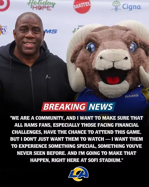 Cover Image for 💙💛😳 Seahawks fans looking for tickets to the season opener in Los Angeles reportedly ran into a massive problem after billionaire sports icon Magic Johnson allegedly bought up ALL remaining seats for the huge Los Angeles Rams showdown 👀🔥  Now social media is exploding as frustrated Seattle Seahawks fans scramble for tickets while Rams Nation reacts with surprising respect and admiration for the legendary Los Angeles figure.  Some fans are calling it a power move. Others think it just made one of the NFL’s biggest opening-week games even MORE chaotic 🤯  Either way, the atmosphere at SoFi Stadium may already be reaching playoff-level intensity before the season even begins.  👇 Full story on the shocking ticket situation and why NFL fans everywhere are suddenly talking about the Rams season opener.