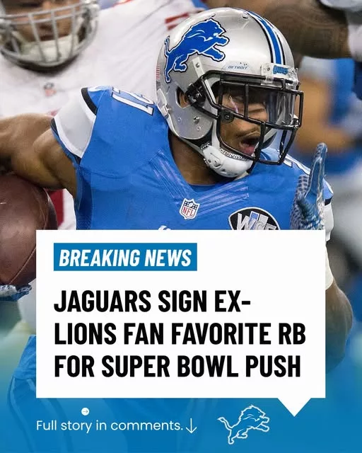 Cover Image for 🦁💔 Detroit Lions fans still remember the explosive energy, big-play speed, and unforgettable moments this former offensive star brought every Sunday. Now, the beloved ex-Detroit Lions playmaker is reportedly heading to the Jacksonville Jaguars with one final goal still driving him: chasing a Super Bowl before his career ends 😳 Sources say the veteran believes Jacksonville could be the perfect fresh start — but many Lions fans are struggling emotionally watching another fan favorite continue his journey somewhere else 👀 The move is already creating huge reactions online, with supporters debating whether Detroit should have tried to bring him back for one more run. 👇 Full story on the former Lions weapon heading to Jacksonville and why this move suddenly has fans feeling both proud… and heartbroken.